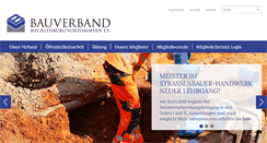 Desktop Screenshot of bauverband-mv.de